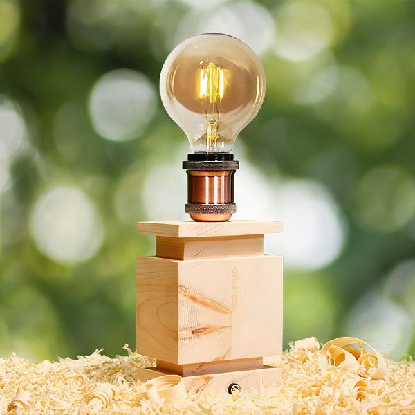 Design lamp made of stone pine - 24V